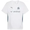 Image de PUMA Maillot d’entraînement Olympique de Marseille Homme S White Ocean Tropic Blue