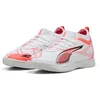 Image de PUMA Ultra 5 Match IT + Mid JR, Chaussure de Football Unisexe, PUMA White-PUMA Black-Glowing Red,