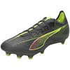 Image de Puma Ultra 5 Match FG/AG, Chaussure de Football Unisexe, Matte Aged Silver-Yellow Alert-Puma Aged Silver,