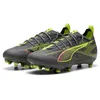 Image de Puma Ultra 5 Pro FG/AG JR, Chaussure de Football Unisexe, Matte Aged Silver-Yellow Alert-Sun Struck,
