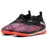 Image de PUMA Future 8 Match IT + Mid JR, Chaussure de Football Unisexe, PUMA Black-PUMA White-Glowing Red,