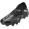 Image de Puma Future 8 Match FG/AG, Chaussure de Football Unisexe, Puma Black-Puma Silver-Fluo Green,