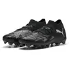 Image de Puma Future 8 Match FG/AG, Chaussure de Football Unisexe, Puma Black-Puma Silver-Fluo Green,
