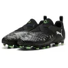 Image de PUMA Chaussures de Football Future 8 Match LL FG/AG Enfant et Adolescent 37.5, Black Cool Light Gray Fluo Green