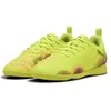 Image de Puma Future 8 Play IT JR, Chaussure de Football Unisexe, Puma Black-Puma White-Sun Struck,