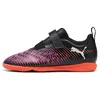 Image de PUMA Future 8 Play TT V JR, Chaussure de Football Unisexe, PUMA Black-PUMA White-Glowing Red,