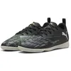 Image de Puma Future 8 Play IT JR, Chaussure de Football Unisexe, Puma Black-Puma Silver-Fluo Green,