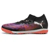 Image de Puma Future 8 Match TT, Chaussure de Football Unisexe, Puma Black-Puma White-Glowing Red,