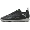Image de Puma Future 8 Play TT JR, Chaussure de Football Unisexe, Puma Black-Puma Silver-Fluo Green,