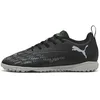 Image de Puma Future 8 Play TT JR, Chaussure de Football Unisexe, Puma Black-Puma Silver-Fluo Green,