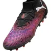 Image de PUMA Future 8 Pro MG, Chaussure de Football Unisexe, PUMA Black-PUMA White-Glowing Red,