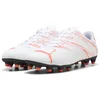 Image de Puma ATTACANTO FG/AG, Chaussure de Football Mâle, Puma White-Glowing Red,