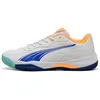 Image de Puma Nova Smash, Chaussure de Tennis Unisexe, Puma White-Vivid Blue-Heat Fire-Puma Black,