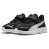 Image de PUMA Fermeture alternative pour enfant + baskets, Noir/blanc/argenté, 5.5 US Big Kid