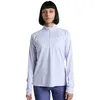 Image de PUMA Velocity Cloudspun 1/4 Zip Maillot de Course Femmes Bleu - Cool Weather-Heather M