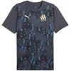 Image de PUMA Maillot de match Olympique de Marseille pour homme, Gris/or., S