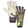 Image de PUMA Gants de Gardien de But Ultra Ultimate Hybrid 7.5, Matte Aged Silver Yellow Alert Blue