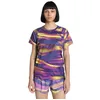Image de PUMA T-Shirt de Running à imprimé intégral Velocity Femme M Wild Berry Purple