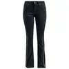 Image de Gothicana by EMP Femme Jeans Noirs Bootcut Style 5 Poches W27L32
