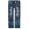 Image de Rock Rebel by EMP Homme Jeans Bleus Bootcut avec délavage et Effets usés W34L34