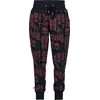 Image de Rock Rebel by EMP Femme Pantalon de Jogging Noir avec imprimé Rock Devant et derrière XXL