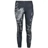 Image de Black Premium by EMP Femme Leggings Noirs avec imprimé intégral d'oiseaux XXL