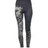 Image de Rock Rebel by EMP Femme Leggings Noirs à Grand Motif S
