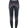 Image de Full Volume by EMP Femme Leggings Noirs à Grand Motif L