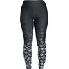 Image de Gothicana by EMP Femme Leggings en Jersey Noir avec Coupe Moulante XL