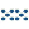 Image de vhbw 10x connecteurs pour câble périphérique compatible avec Kärcher robots de pelouse - Serre-câbles, étanches transparent/bleu