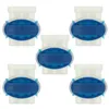 Image de vhbw 5x connecteurs pour câble périphérique compatible avec Zuchetti robots de pelouse - Serre-câbles, étanches transparent/bleu
