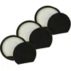 Image de vhbw 3x Filtre compatible avec Bosch BGS05AAA2, BGS05X240 aspirateur - filtre de sortie d'air, noir/blanc