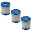 Image de vhbw 3X Cartouches filtrantes Remplacement pour Unicel C-3302 pour Piscine Pompe de Filtration, Filtre à Eau Blanc/Bleu