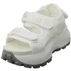 Image de Buffalo Manhatten Snd Sandales de marche végétaliennes pour femme Blanc, blanc, 37 EU