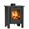 Image de NEMAXX® H8 Poêle à Bois Ventilé Type Cheminée Noir 7,6 kW pour 50 90 m²   Ventilateur d’Air Chaud Tangentiel 2 Vitesses   Air Primaire/Secondaire   Classe Énergétique A 76%   Ø 150 mm
