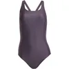 Image de adidas Damen 3 Stripes C-Back Swimsuit, Aurora Black/Aurora Plum, 36