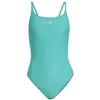 Image de adidas Damen ICONISEA Ribbed Padded Thin Straps Swimsuit, Pure Teal, 44
