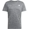 Image de Adidas Homme Own The Run Melange T-Shirt, Black/Grey Three Mel, S