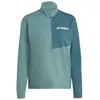Image de Adidas Femme Terrex Multi Climacool Half Zip Long Sleeve, preloved Teal/Mystery Green, L