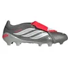 Image de Adidas Predator League Fold-Over Tongue Firm Ground Chaussures de football unisexes, Gris argenté, 44 EU