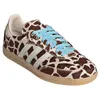 Image de [Adidas] SAMBA OG W Samba OG Baskets Chaussures Femme Chaussures Cheveux Cuir Motif Animal Girafe KI6669 Cristal Lin/Ivoire/Gomme, Cristal Lin/Ivoire (KI669), 24.5 cm