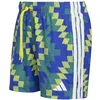Image de adidas Herren Football-Inspired Graphic Swim Shorts 5 inch, Bright Yellow/White, XL