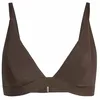 Image de adidas Femme Iconisea Ribbed Padded Triangle Bikini Top Swimwear, Aurora Coffee, 44