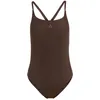 Image de adidas Femme 3-Stripes High Neck 2-Way Straps Peachsoft Swimsuit Swimwear, Black, 46