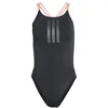 Image de adidas Damen RIPSTREAM 3-Stripes TIE Back Swimsuit, Black, 46