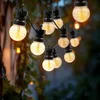 Image de Guirlande lumineuse d'extérieur à 20 LED avec minuteur - 950 cm - Éclairage décoratif de jardin en blanc chaud avec prise - Éclairage de fête - Éclairage d'ambiance