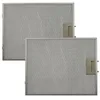 Image de vhbw 2x Filtre anti-graisse compatible avec Siemens LC97GA520/03, LC97GA520/02, LC97GA520/01 hotte de cuisine - 34,9 x 29,6 x 0,8 cm, métal