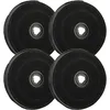 Image de vhbw 4x Filtres à charbon actif compatible avec De Dietrich GZD 0160, HB1655E1 - ECO E233, DHC109XE1 - FAC 519 hotte aspirante - 23 cm