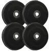 Image de vhbw 4x Filtres à charbon actif compatible avec Electrolux EFT6500X - 942492214, EFT927B - 949610139, EFT927K - 949610138 hotte aspirante - 23 cm