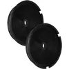 Image de vhbw 2x Filtres à charbon actif compatible avec Zanker ISOLA 90 X, LUXOR 60 BK, LUXOR 60 WH, LUXOR 60 X, LUXOR 90 BK hotte aspirante - 19 cm